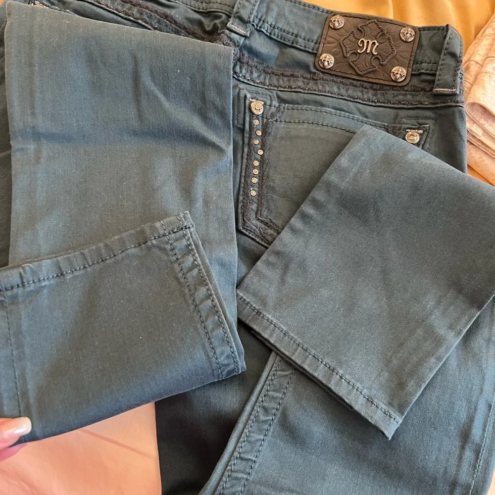 Miss Me Dark Blue Embellished Jeans - Picture 8 of 16